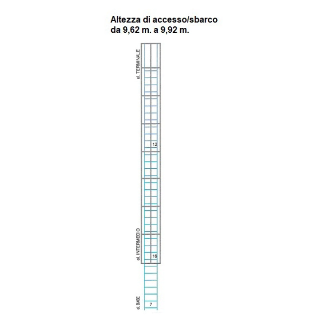 Vendita online Scala a gabbia alla marinara Self System 9,62 m.